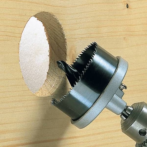 Flerbladig hålsåg 25 32 38 45 50 56 62 mm, snabbväxling, med centreringsborr - wolfcraft 2160000