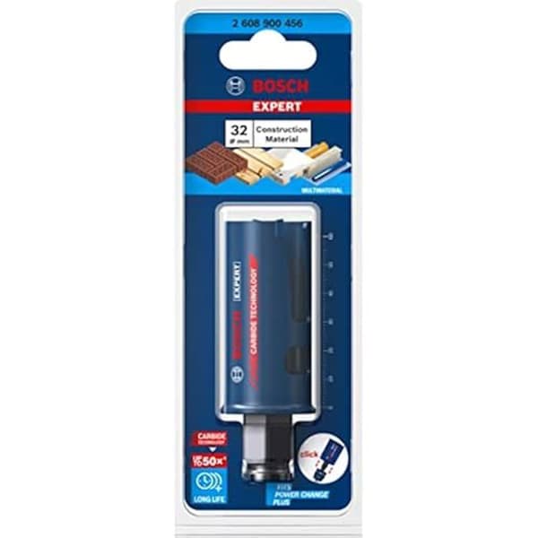 Borrkrona - BOSCH - Expert Byggmaterial - Ø 32 mm - Djup 60 mm - Exceptionell hållbarhet