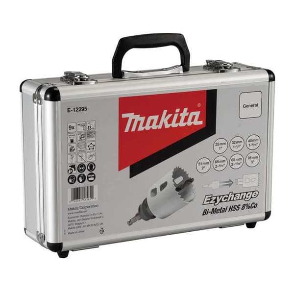 Set med 7 hålsågar MAKITA E-12295 Bi-Metal EzyChange