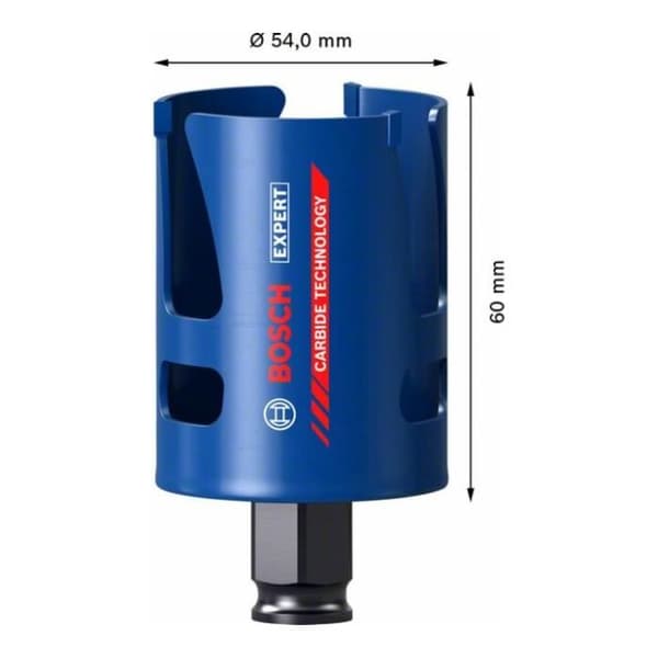 Hålsåg Konstruktionsmaterial diameter 54 mm - BOSCH EXPERT - 2608900464