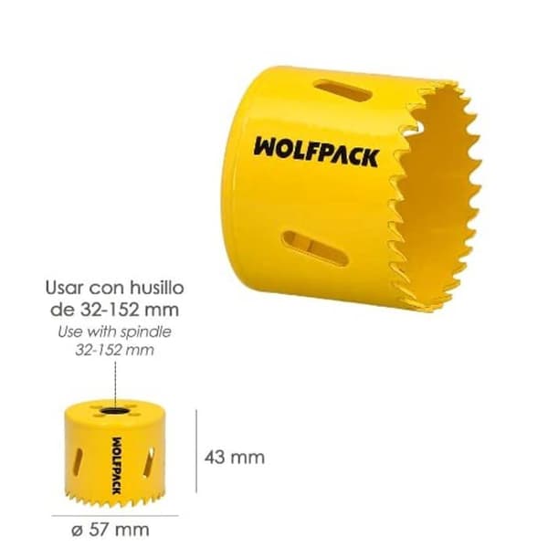 Trepan såg - hålsåg Wolfpack - 9113130 - Corona De Sierra Bimetal Target 57 mm,