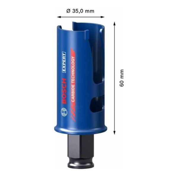 Scie-trépan - BOSCH - 2608900457 - Diameter 35mm - Length 60mm - Carbide Technology