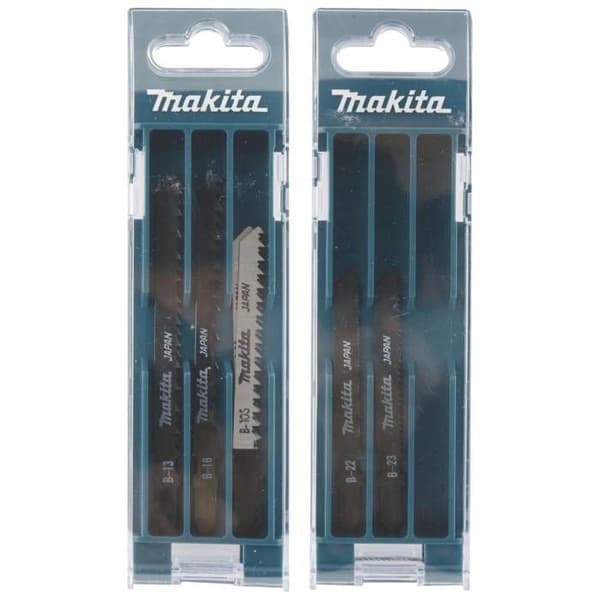 Hålsågssats - Makita - Sortiment A B-44410 - Svart färg - Komplett set - Precisionsverktyg