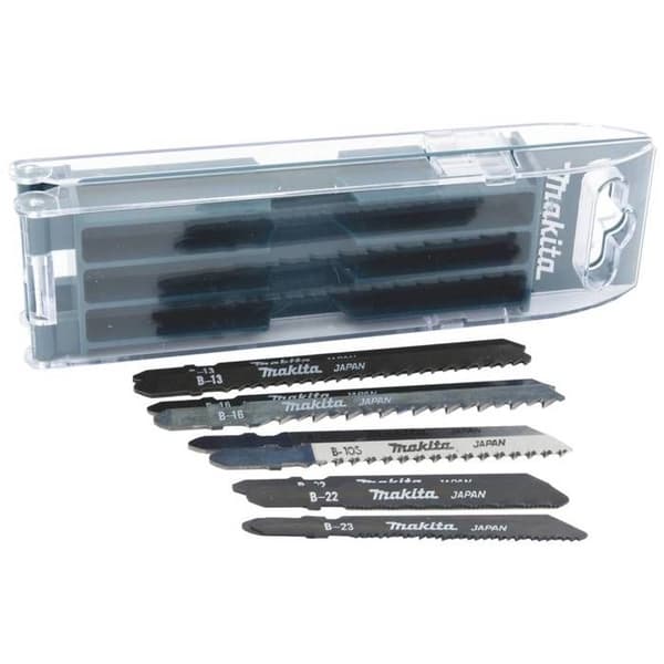 Hålsågssats - Makita - Sortiment A B-44410 - Svart färg - Komplett set - Precisionsverktyg
