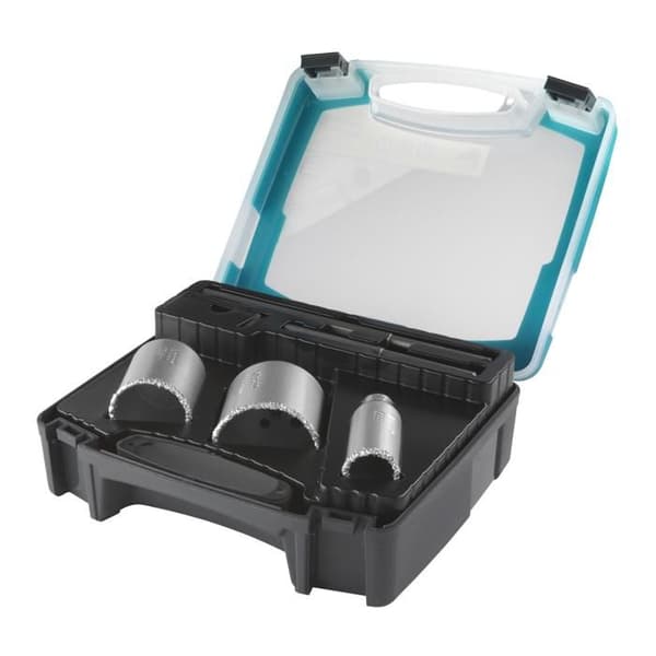 Trepan box - wolfcraft - 1003000 - 5 stycken - Skärdjup 55 mm - Volframkarbid