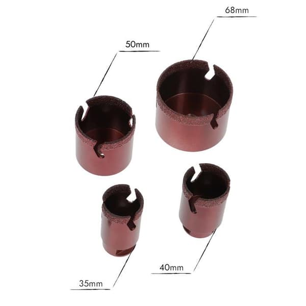 Prodiamant - speedmaster-4 - Speedmaster Set 4 delar diamantborr för kakel M14 35mm, 40mm, 50mm, 68mm