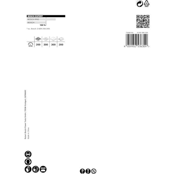 Scie trépan - Bosch - EXPERT Byggmaterial - Ø 121 mm - Hållbarhet 50x - Djup 60 mm