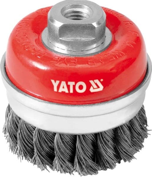YATO FRONTBORSTE 75 mm, M14-GÄNGA, VRIDAD TRÅD - INOX 4768