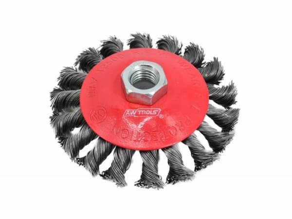 AWTOOLS VRIDAD KONISK BORSTE 125mm M14