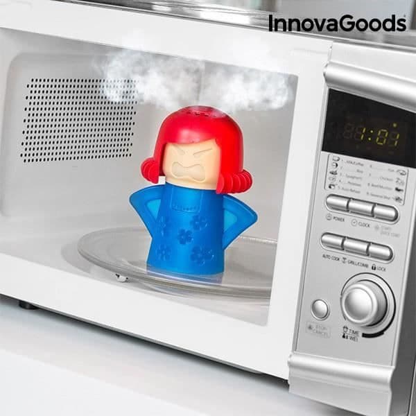 Angry Woman Microwave Cleaner - Rengöring med vatten- och vinägernivåindikator