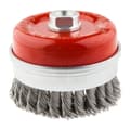 Miniatyrbillede 1 af 2: Forstærket stålbørste 100 mm x M14, INOX