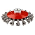 Miniatyrbillede 1 af 2: Bukket stålskivebørste 115 mm x M14, INOX