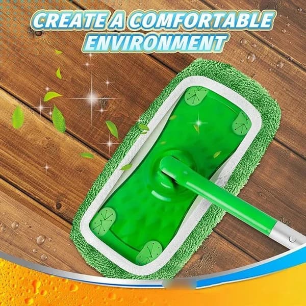 2-Pack Återanvändningsbar Swiffer Mikrofiberduk Grön 25×11,5cm