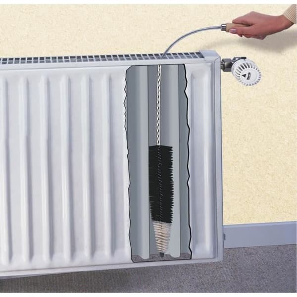 Platt radiatorborste