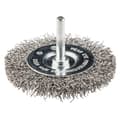 Miniatyrbillede 1 af 2: Trådskivebørste med 75 mm skaft, INOX