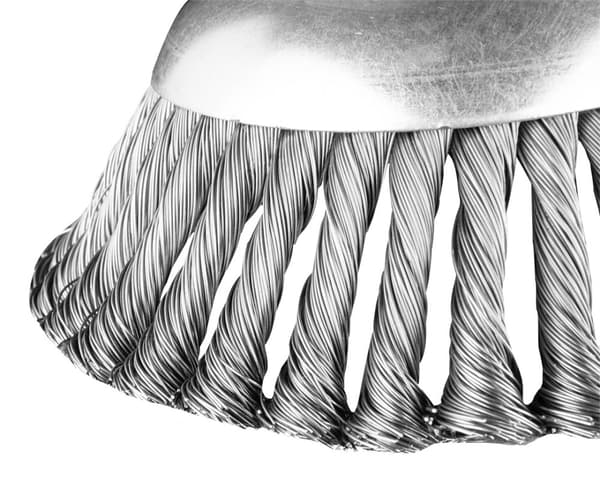 Teräsharja bensiiniharjalle 150 x 25,4 mm, kovat, sotkeutuvat johdot