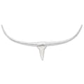 Pikkukuva 3 / 7: vidaXL 242337 Wall Mounted Aluminium Bull's Head Decoration Silver 96 cm