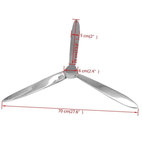 vidaXL vægmonteret propel aluminium sølv 70 cm