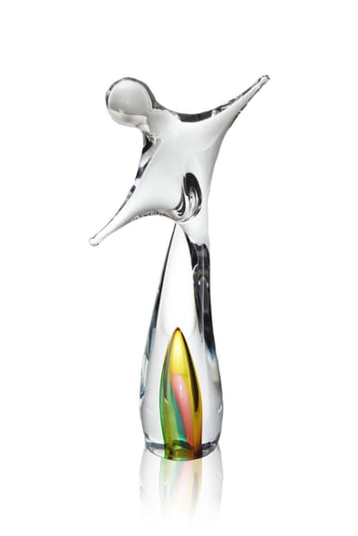 Vas Vitreum - Movement Rainbow III Konstglas Unikat Design Mikael Kenlind