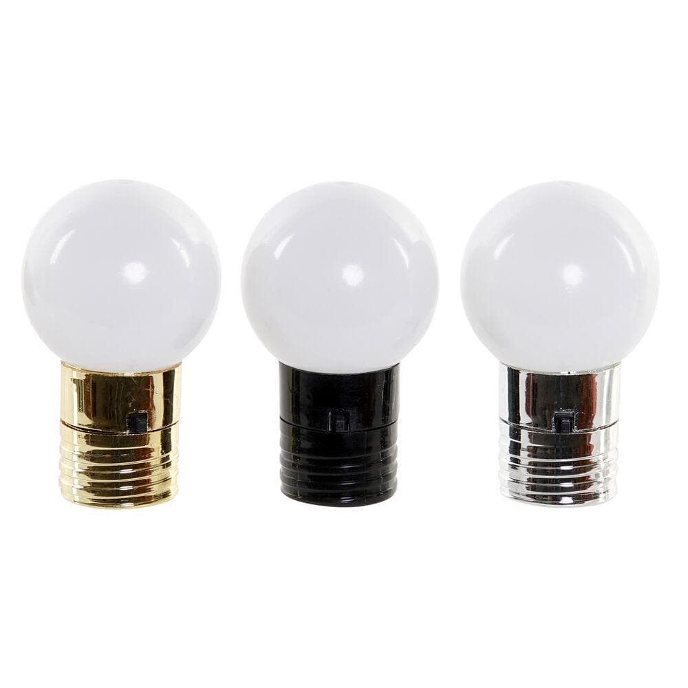 Dekorationsboll DKD Home Decor Polypropen (PP) LED Magnet (3 pcs)