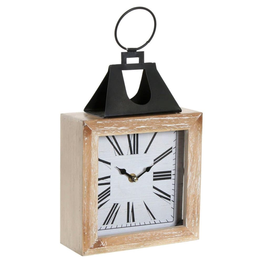 Asztali óra DKD Home Decor Traditionell Järn Trä MDF (20 x 8 x 36 cm)
