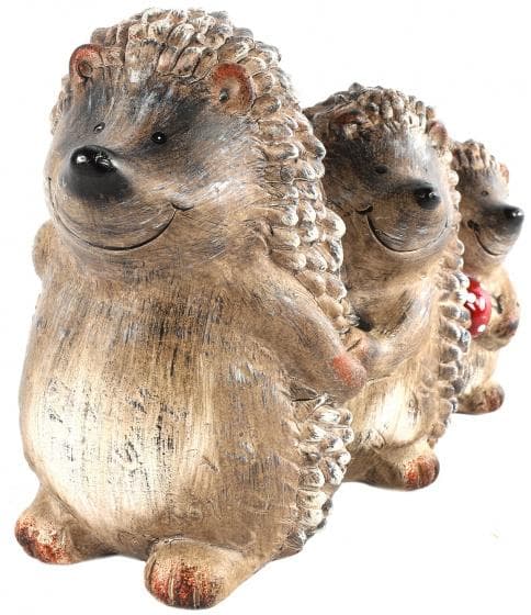 staty Egel Matti 16 cm polystone brun
