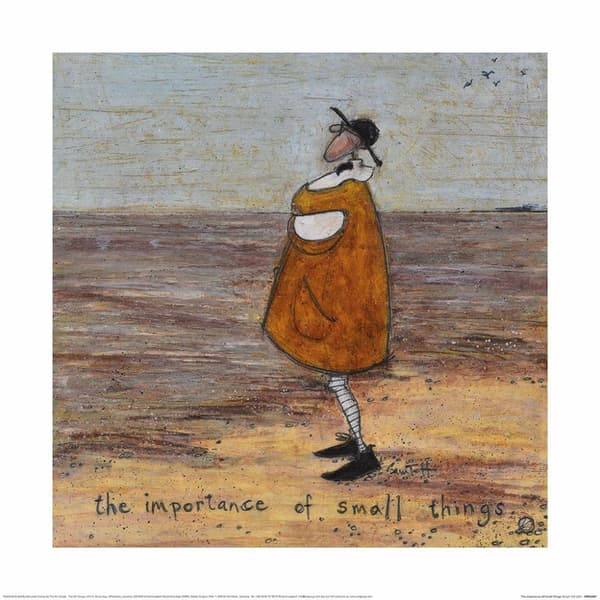 Sam Toft Betydningen af små ting Wall Art Beige/Grey/Brown 40cm x 40cm