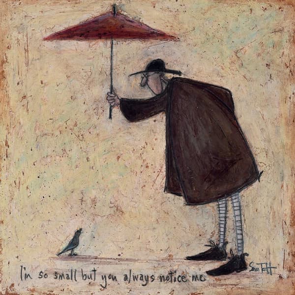 Sam Toft Jag är så liten men du märker alltid mig väggkonst