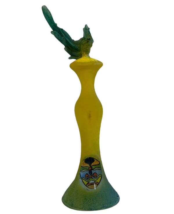 Kosta Boda - Medusa -  Yellow lady limiterad endast  100 ex design Kjell Engman