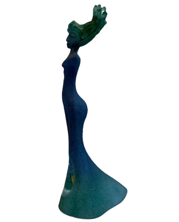 Kosta Boda - Medusa -  Green lady limiterad endast  100 ex design Kjell Engman