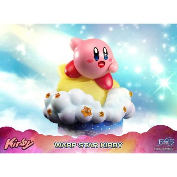 Warp Star Kirby Statyette 30 cm - First 4 Figures - Nintendo - Rosa - Plast - Resin