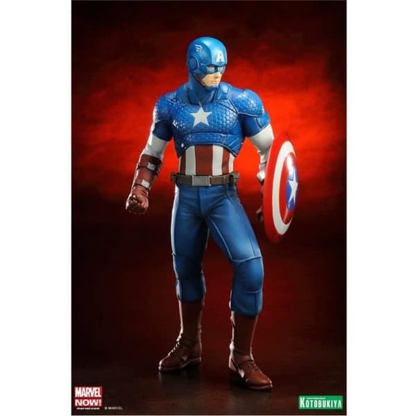 Statyett - Marvel Comics - Captain America - PVC - 19 cm - Barn