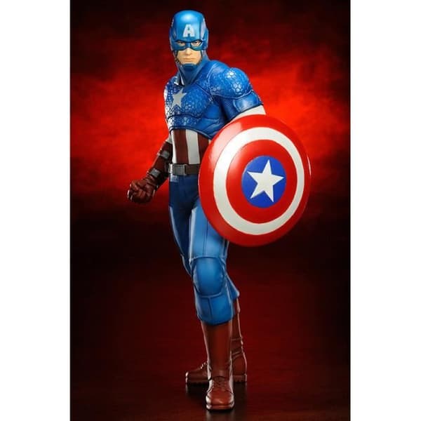 Statyett - Marvel Comics - Captain America - PVC - 19 cm - Barn