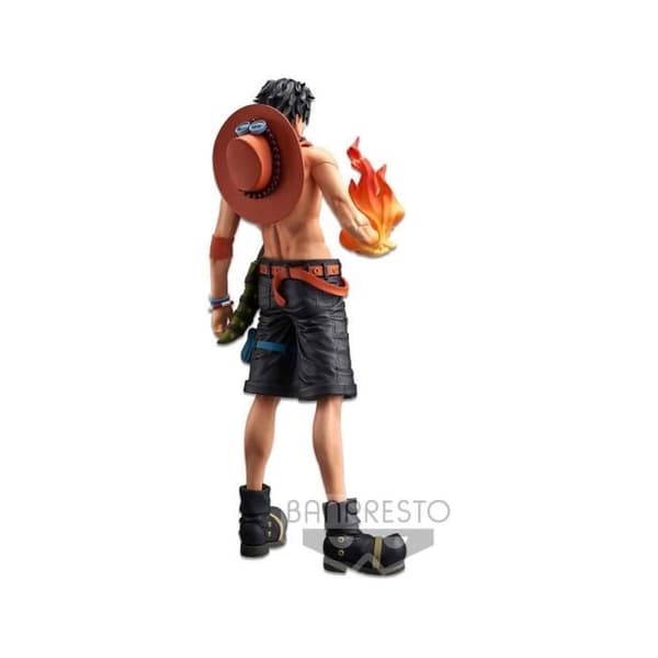 Statuett - BanPresto - Grandista Nero Portgas D. Ace - 28 cm - Svart - Röd - Plast - Harpiks