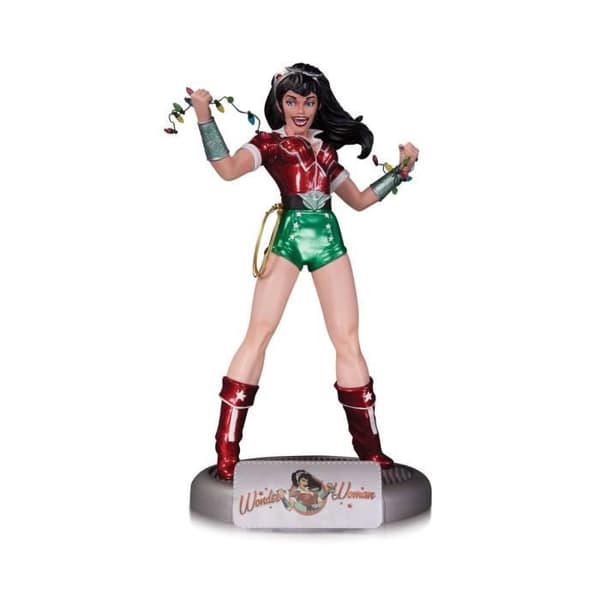 Statyett - DC Samlarföremål - DC Comics Bombshells - Holiday Wonder Woman - Svart