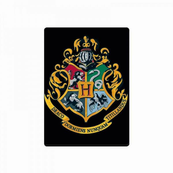Harry Potter - Hogwarts skola svart metallmagnet