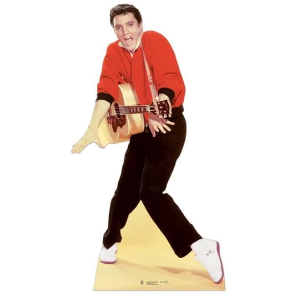 Jättefigur - Elvis Presley och hans gitarr