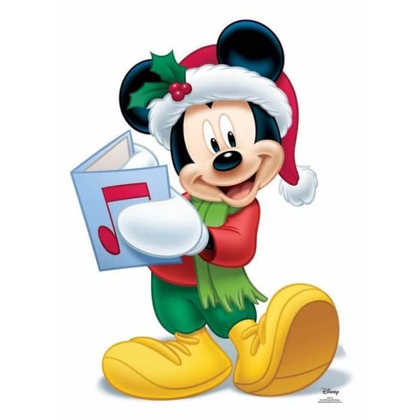 Figurin - Disney - Musse - Jul - 93 cm - Festdekoration - Ultralätt