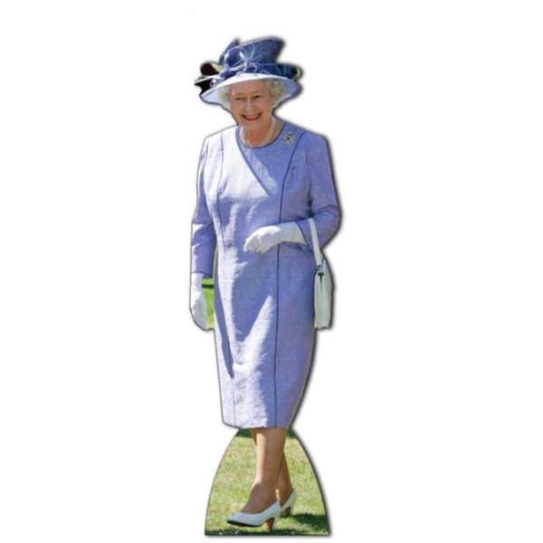Jättefigur - Queen Elisabeth II Lilac - kartong - för rumsdekoration