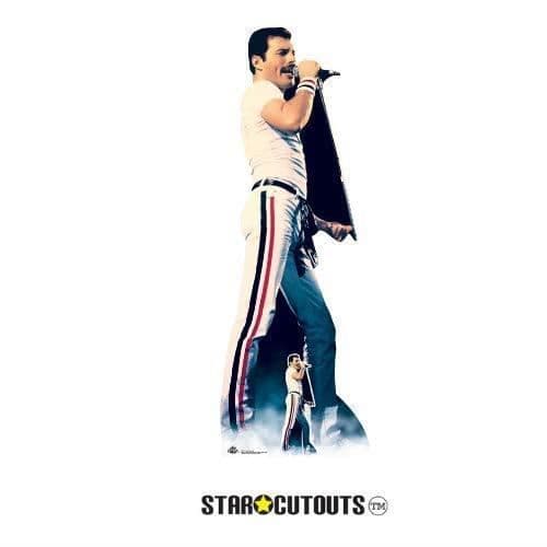 Star Cutouts CS700 - KVM SWITCH - Freddie Mercury 1982 kartongfigur med bordsställ för fans, fester,