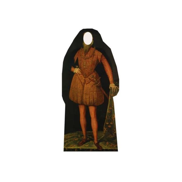 Jättefigur - Tudor King - Svart - Statyett