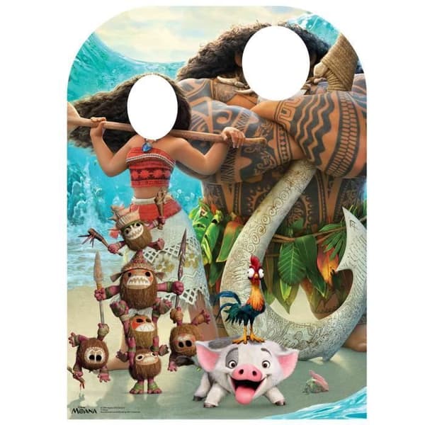 Disney Vaiana head pass kartongfigur
