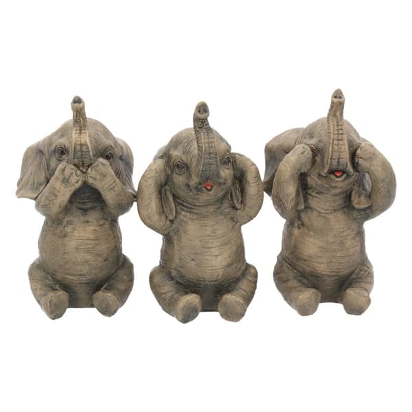 Nemesis Now - Three Wise Elephants - Figurines Animal Ornaments 16cm