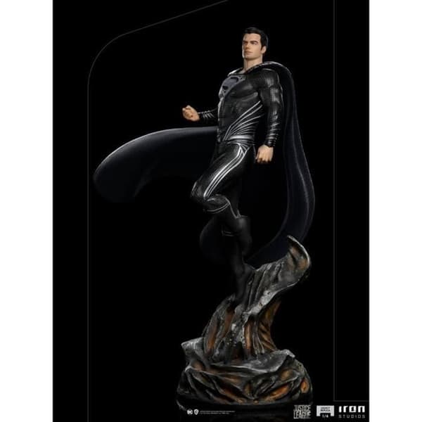 ZACK SNYDER'S JUSTICE LEAGUE STATYTT KONST SKALA 1-4 SUPERMAN BLACK SU