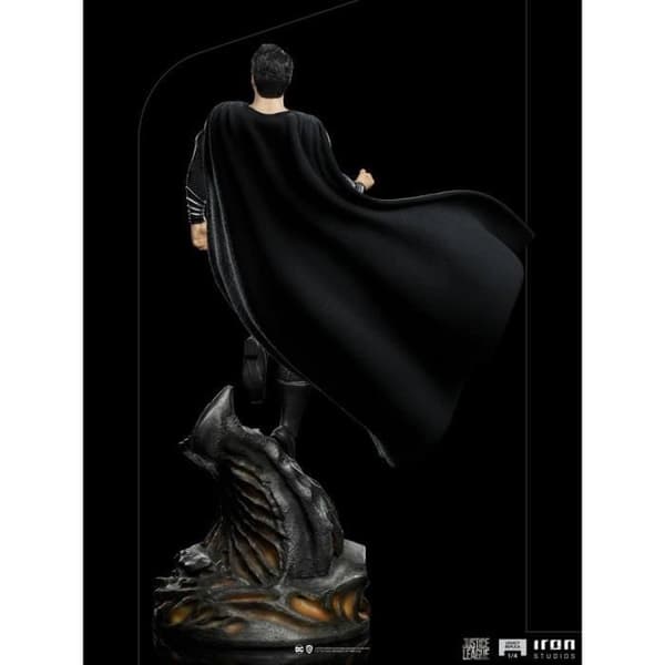 ZACK SNYDER'S JUSTICE LEAGUE STATYTT KONST SKALA 1-4 SUPERMAN BLACK SU