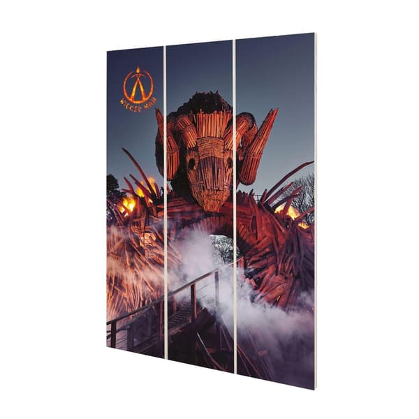 Alton Towers Resort Wicker Man Plaque Multicoloured 29.5cm x 20cm