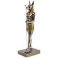 Miniatyrbild 3 av 4: Egyptisk gud Anubis Statyette - Gyllene brons nyans - H 31 Cm