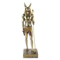 Miniatyrbild 2 av 4: Egyptisk gud Anubis Statyette - Gyllene brons nyans - H 31 Cm