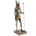 Miniatyrbild 1 av 4: Egyptisk gud Anubis Statyette - Gyllene brons nyans - H 31 Cm