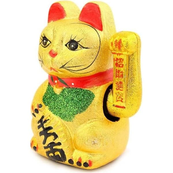 Maneki Neko med rörlig arm - Lucky Cat Style